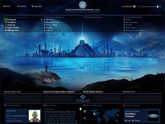 Os melhores sites em Flash de 2010