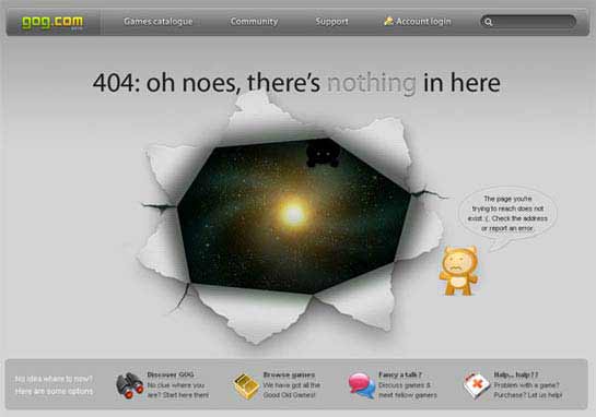 erro404 4 Páginas de Erro SuperCriativas