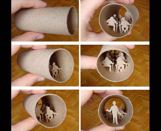Arte com Papelão