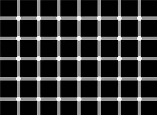 Ilusões de ótica preto e brancas