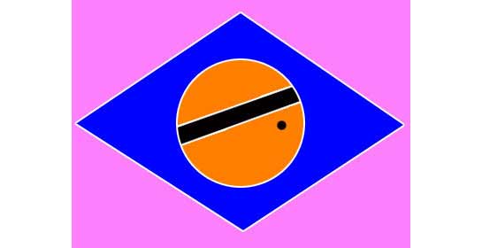 Ilusão de ótica da bandeira