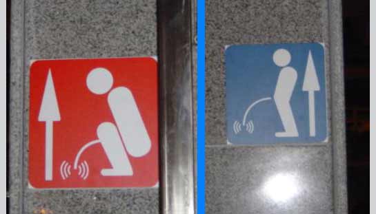 Placas de Banheiros