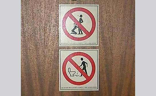 Placas de Banheiros