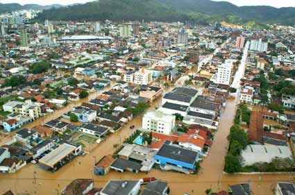 Itajai , enchente em sc