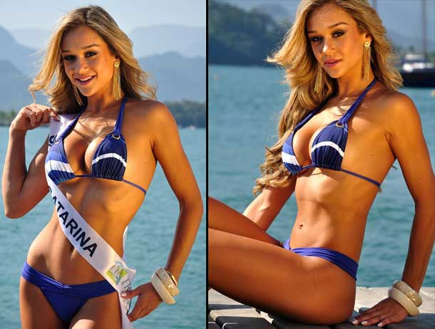 Miss Santa Catarina - Mariana Bahtke Juceila Bueno do Rio Grande do Sul é a Miss Brasil Mundo 2011